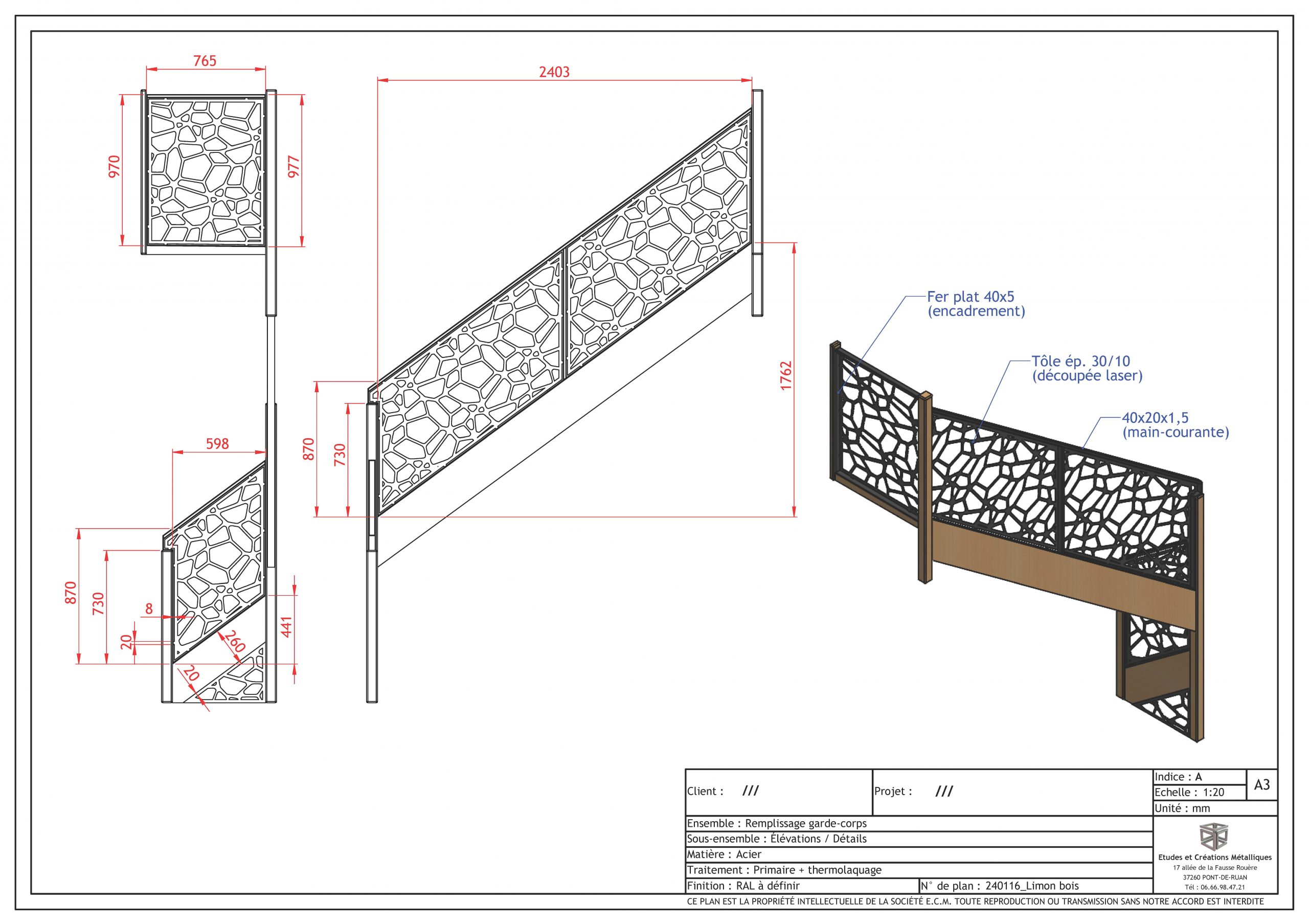 240116 LOUVET Remplacement Garde Corps